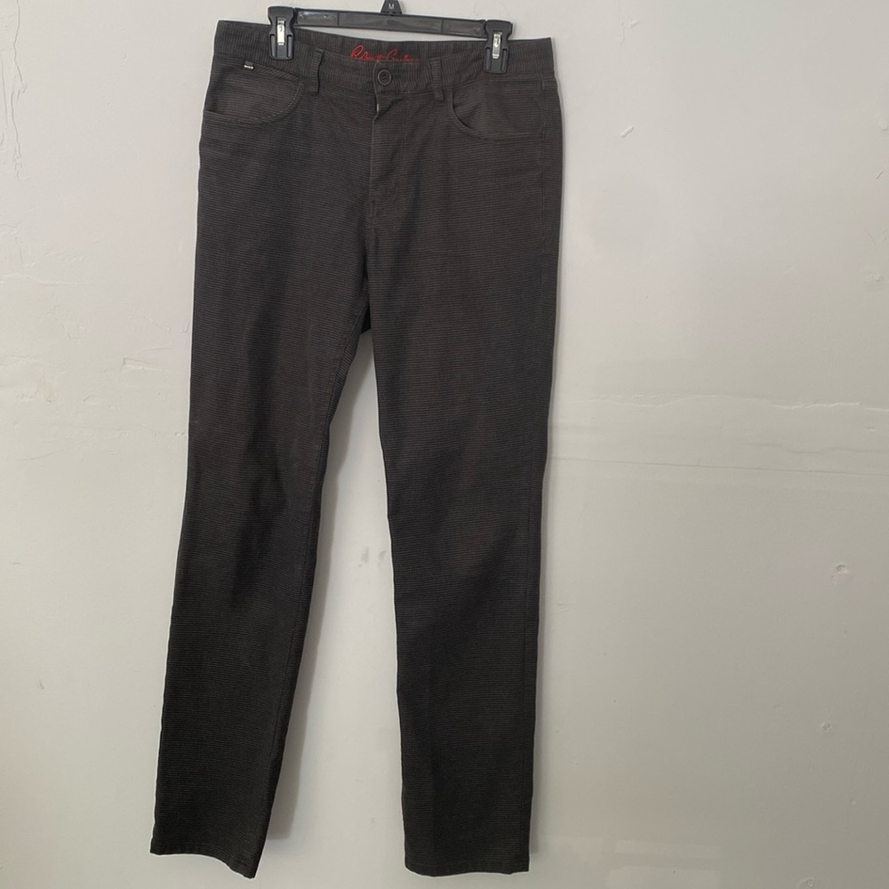 Robert Graham Men’s Pants 32 Gray Layton Kipling Chino Tailored Straight Leg